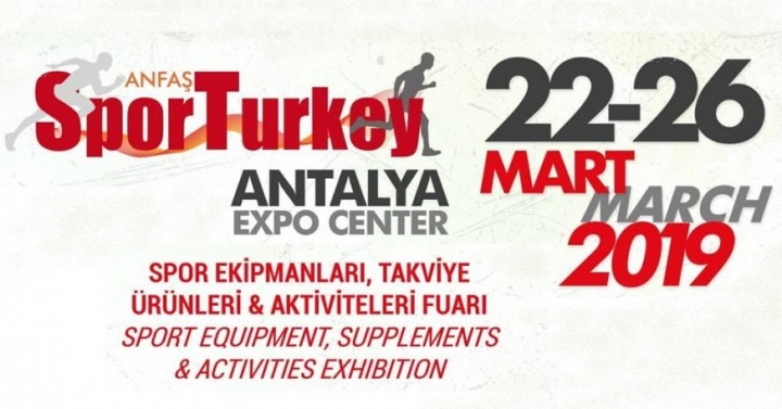 ANFAŞ Spor TURKEY - Spor Ekipmanları, Takviye Ürünleri ve Aktiviteleri Fuarı, 22-26 Mart 2019